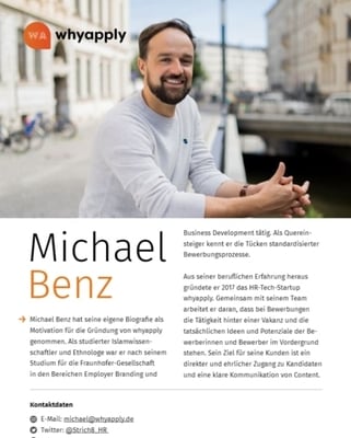 Speaker-Vorstellung Michael Benz